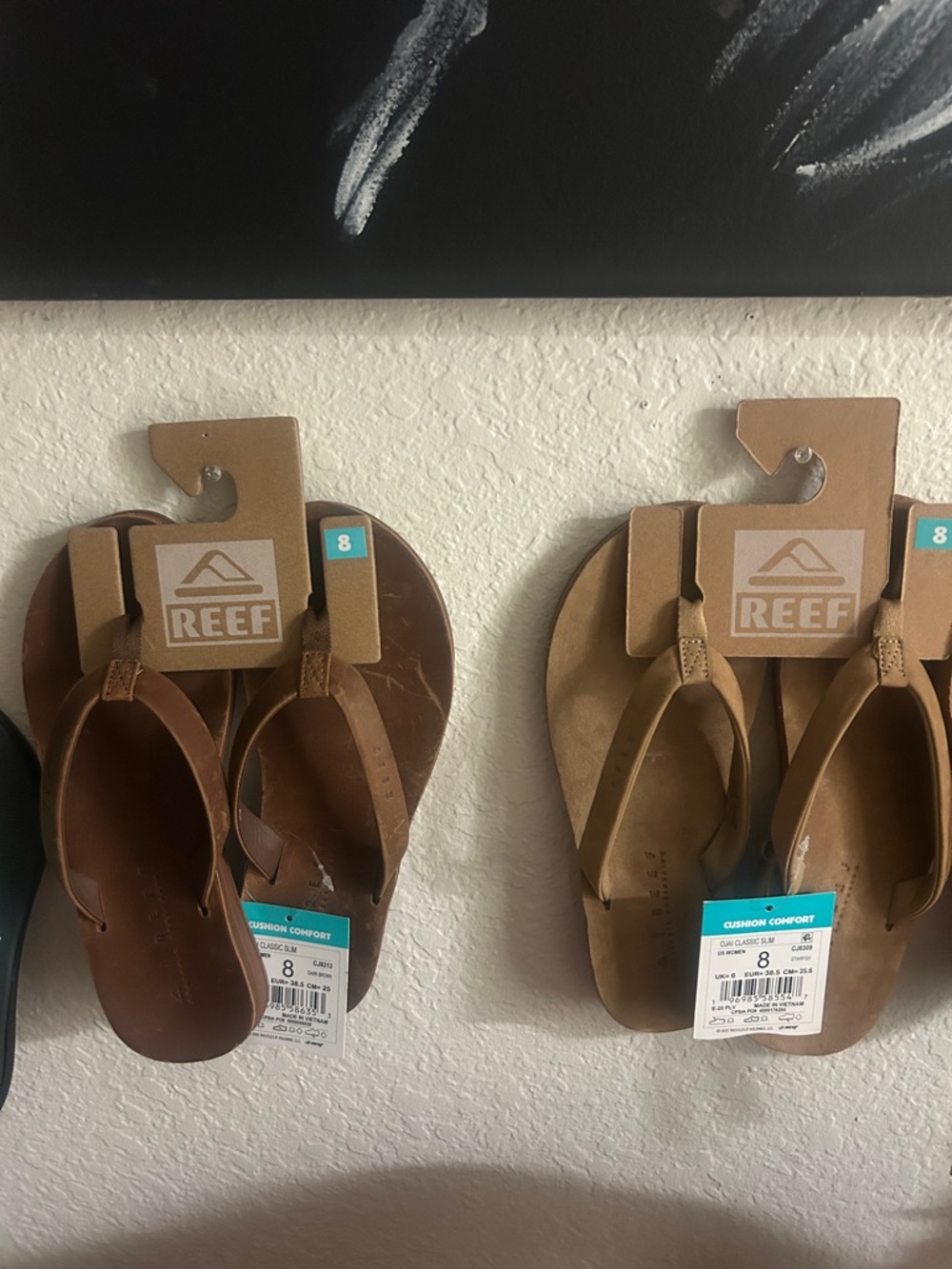 Reef Ojai Classic Sandals - starfish tan leather NWT $78